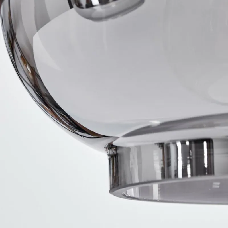 Suspension Verre Fumé-hofstein Suspension Talok Noir, 6 lumières