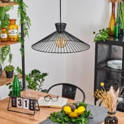 Lampes Industrielles-hofstein Suspension Tamins Noir, 1 lumière