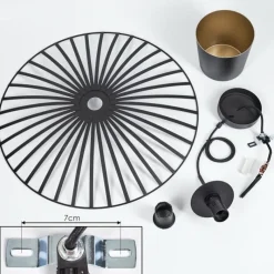 hofstein Suspension Tanakou Noir, 1 lumière* Suspensions