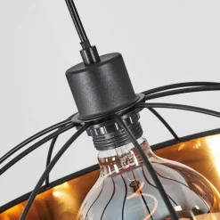 Lampes En Tissu-hofstein Suspension Tarasp Noir, 1 lumière