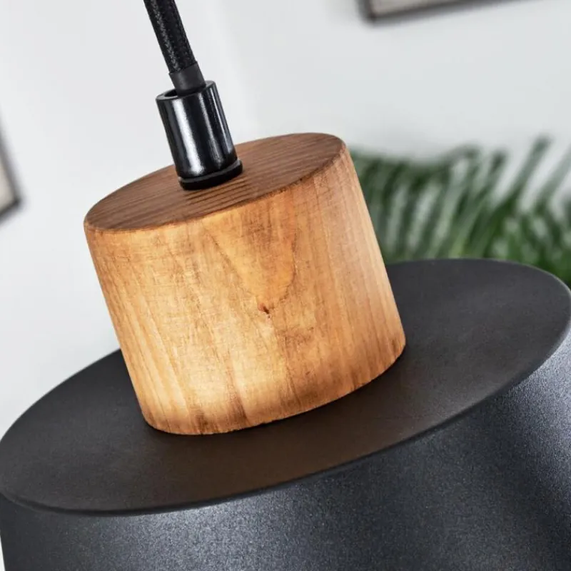 Lampes Dorées-hofstein Suspension Tatodere Brun, Noir, 4 lumières