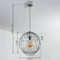 Lampes À Boules-hofstein Suspension Tawasu Chrome, 1 lumière
