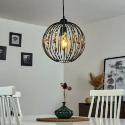 Lampes À Boules-hofstein Suspension Tawasu Noir, 1 lumière