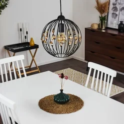 Lampes À Boules-hofstein Suspension Tawasu Noir, 1 lumière