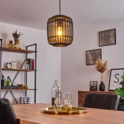 Style Boho-Chic-hofstein Suspension Teheran Noir, 1 lumière
