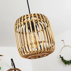 Style Boho-Chic-hofstein Suspension Teheran Noir, 1 lumière