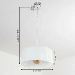 hofstein Suspension Tembotalo Blanc, 1 lumière