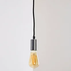 Luminaires Rustiques-hofstein Suspension Tenna Chrome, 1 lumière