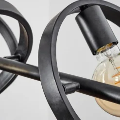 Lampes Vintages & Rétros-hofstein Suspension Theareabarivat Anthracite, 8 lumières