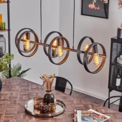 hofstein Suspension Theareabarivat Anthracite, 6 lumières* Suspensions