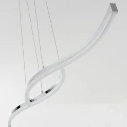 hofstein Suspension Thilo LED Chrome, 2 lumières