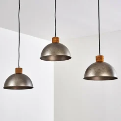 Luminaires Rustiques-hofstein Suspension Tholen Brun, 3 lumières