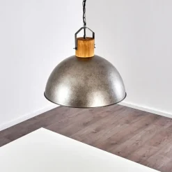 Luminaires Rustiques-hofstein Suspension Tholen Brun, Argenté, 1 lumière