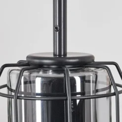 Suspension Verre Fumé-hofstein Suspension Thusis Noir, 1 lumière