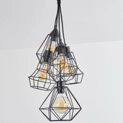 hofstein Suspension Tianjin Noir, 5 lumières