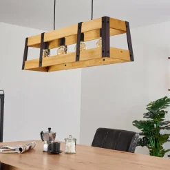 Lampes Vintages & Rétros-hofstein Suspension Tiflis Noir, 4 lumières