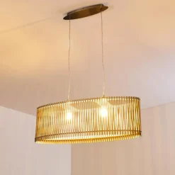 hofstein Suspension Timmele Bois clair, 2 lumières