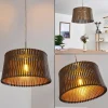 Luminaires Rustiques-hofstein Suspension Timmele Brun, Nickel mat, 1 lumière