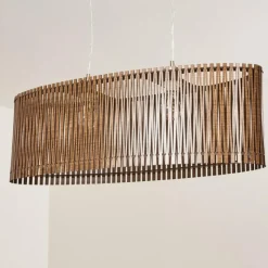 Luminaires Rustiques-hofstein Suspension Timmele Nickel mat, 2 lumières