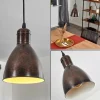 Lampes Industrielles-hofstein Suspension Timola Rouille, Noir, 1 lumière