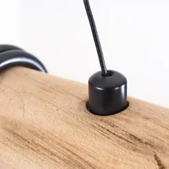 Lampes Vintages & Rétros-hofstein Suspension Tirana Écru, Noir, 4 lumières