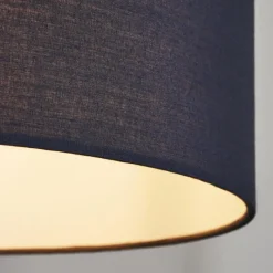 Lampes En Tissu-hofstein Suspension Tise Argenté, 1 lumière