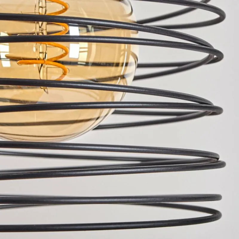 Lampes Industrielles-hofstein Suspension Tobuna Noir, 4 lumières