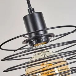 Lampes Industrielles-hofstein Suspension Tobuna Noir, 4 lumières