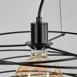 Lampes Industrielles-hofstein Suspension Tobuna Noir, 1 lumière