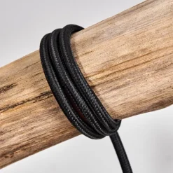 Luminaires Scandinaves-hofstein Suspension Toleda Écru, Noir, 3 lumières