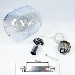 hofstein Suspension Tomboul Chrome, 1 lumière