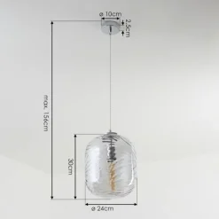 hofstein Suspension Tomboul Chrome, 1 lumière