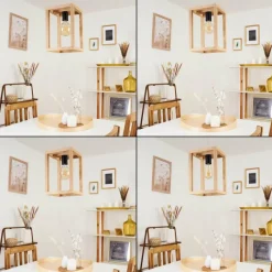 Style Boho-Chic-hofstein Suspension Torreglia Bois clair, 1 lumière