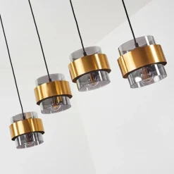hofstein Suspension Traak Noir, 4 lumières