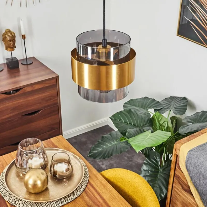 hofstein Suspension Traak Noir, 1 lumière