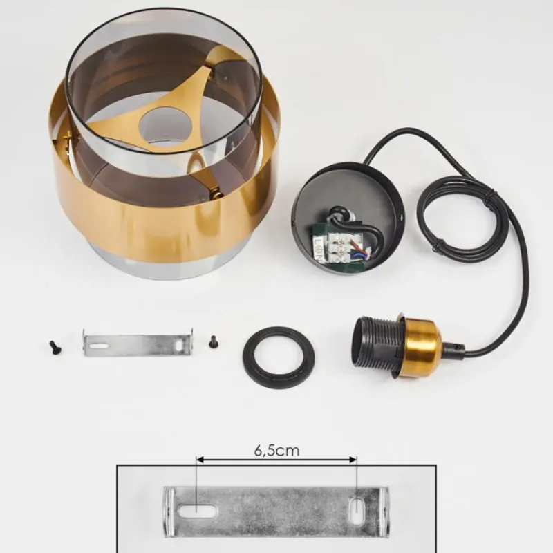 hofstein Suspension Traak Noir, 1 lumière