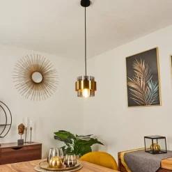 hofstein Suspension Traak Noir, 1 lumière