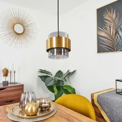 hofstein Suspension Traak Noir, 1 lumière