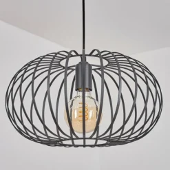 Lampes Industrielles-hofstein Suspension Trapichera Noir, 1 lumière