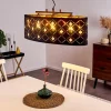 Lampes En Tissu-hofstein Suspension Trasancos Noir, 3 lumières
