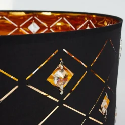 Lampes En Tissu-hofstein Suspension Trasancos Noir, 1 lumière