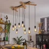Lampes Vintages & Rétros-hofstein Suspension Treherne Écru, Noir, 9 lumières