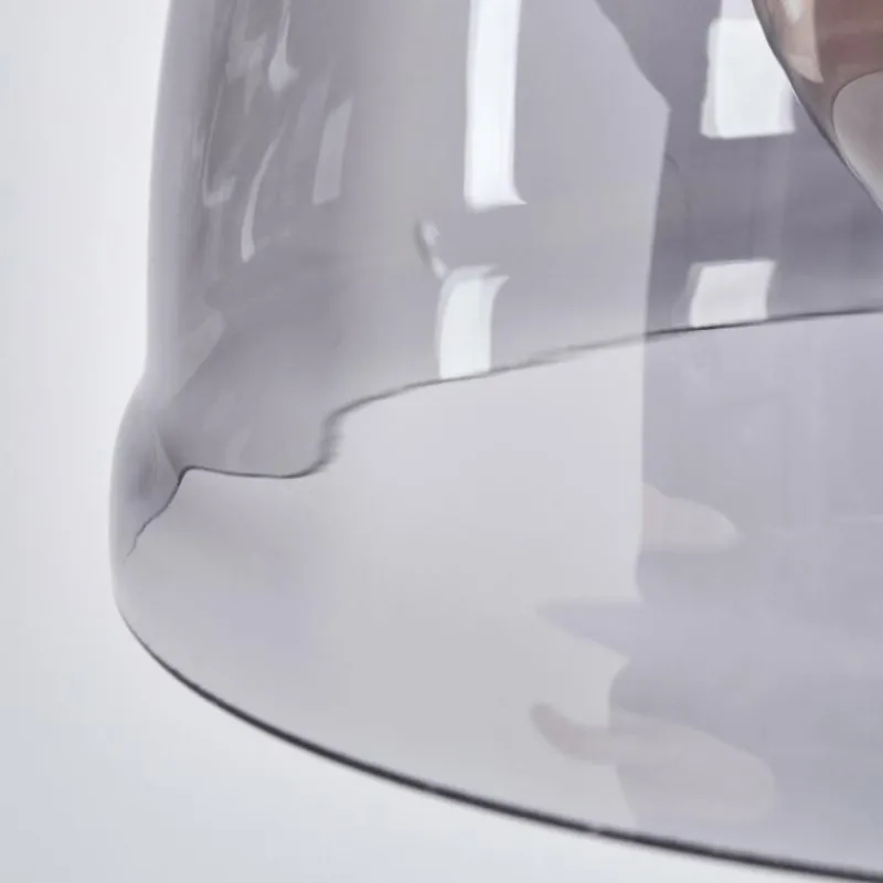 Suspension Verre Fumé-hofstein Suspension Trejos Laiton, Noir, 1 lumière