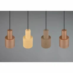 Luminaires Trio Suspension Trio AGUDO Noir, 4 lumières* Suspensions