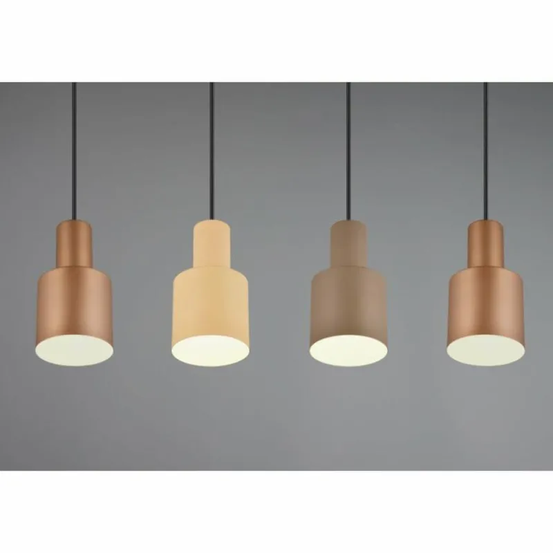 Luminaires Trio Suspension Trio AGUDO Noir, 4 lumières* Suspensions