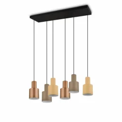Luminaires Trio Suspension Trio AGUDO Noir, 6 lumières* Suspensions