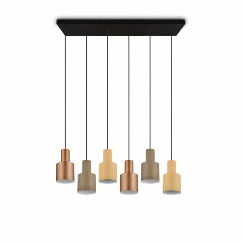 Luminaires Trio Suspension Trio AGUDO Noir, 6 lumières* Suspensions