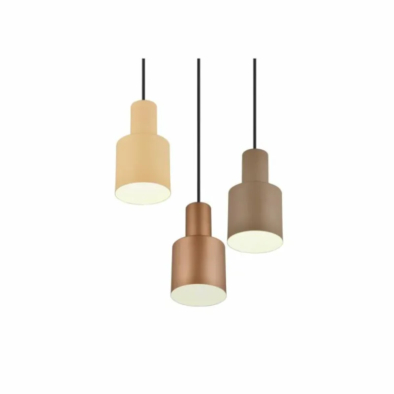 Luminaires Trio Suspension Trio AGUDO Noir, 3 lumières* Suspensions