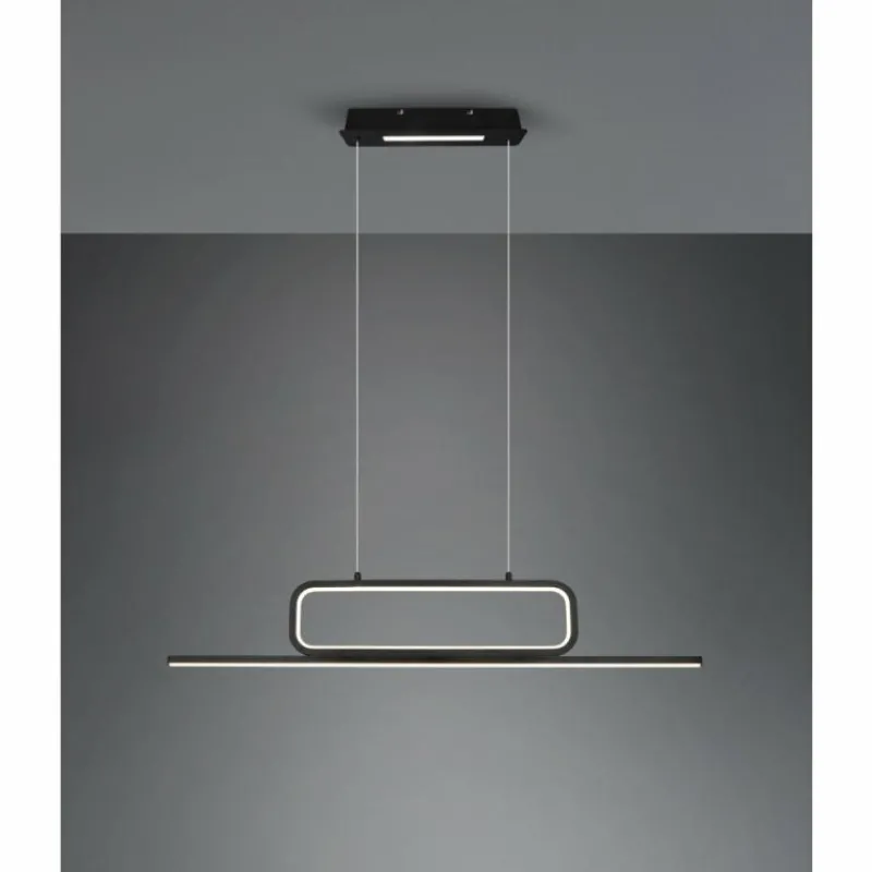 Luminaires Trio Suspension Trio Aick LED Noir, 1 lumière* Suspensions