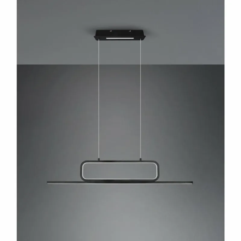 Luminaires Trio Suspension Trio Aick LED Noir, 1 lumière* Suspensions